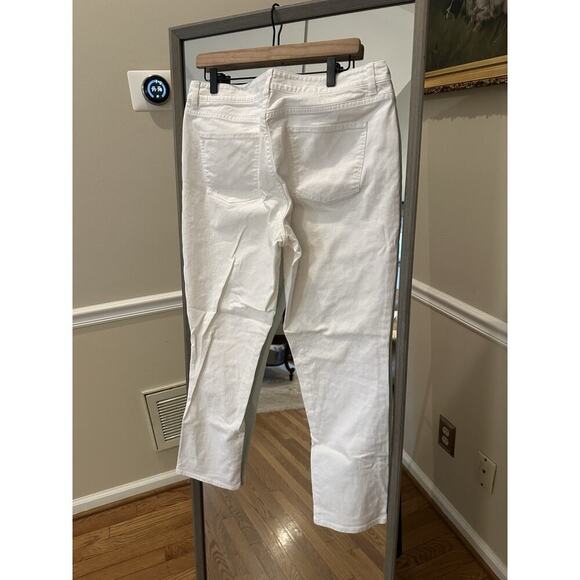 Talbots Jeans 12/31 Flawless Slim Ankle Curvy White Slimming Stretch - Picture 5 of 8